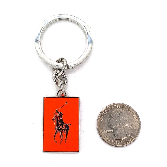 Orange Polo Ralph Lauren Vintage Keychain Fob - Picture 5 of 5